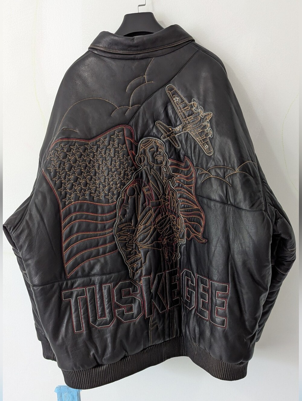 Pelle Pelle Marc Buchanan Tuskegee Airmen Leather Jacket – Size 62